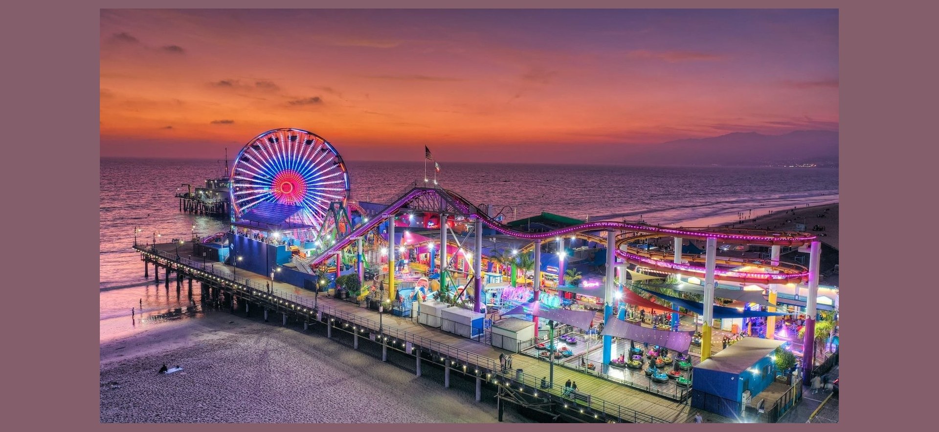 🎡 סנטה מוניקה → לוס אנג׳לס